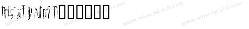 HelloFont ID MuFeng Ti字体转换